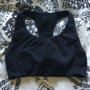 Nike black sports bra